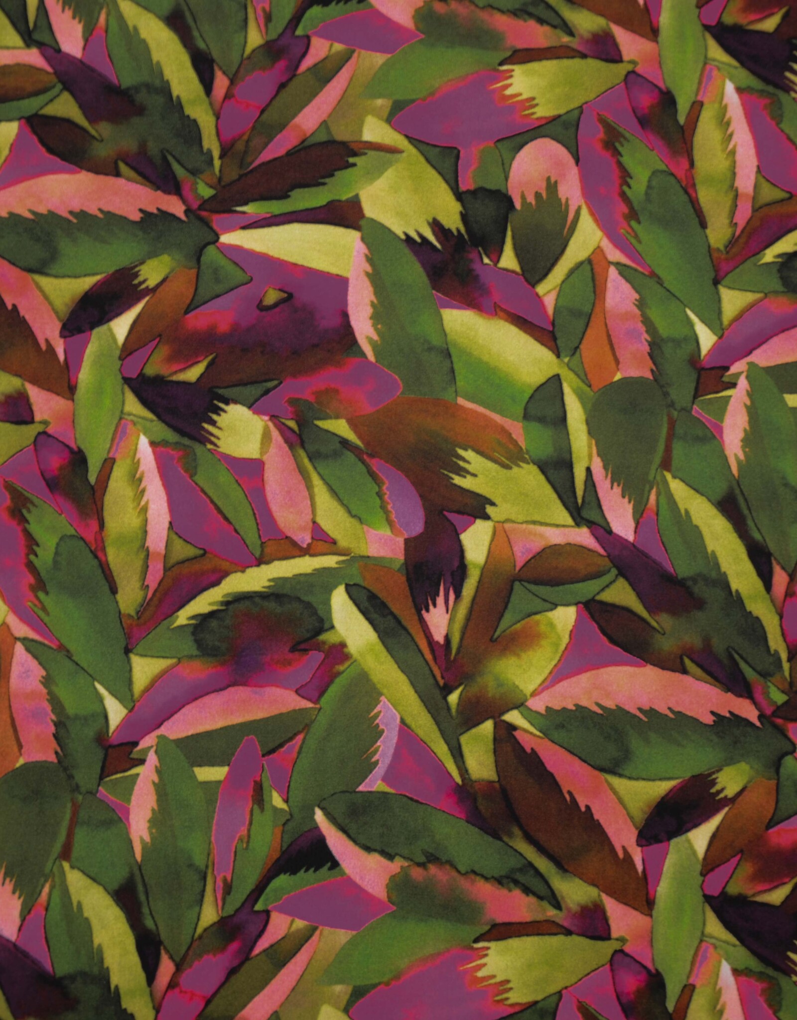 Viscose multicolor bladerprint Amazonas