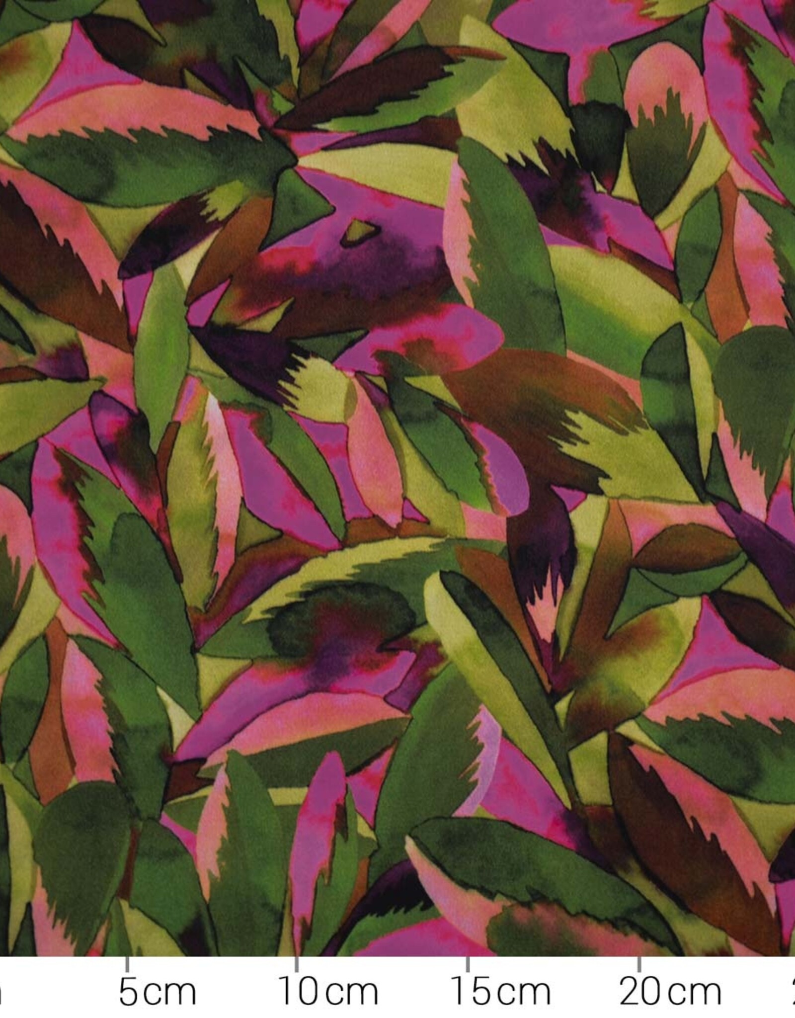 Viscose multicolor bladerprint Amazonas