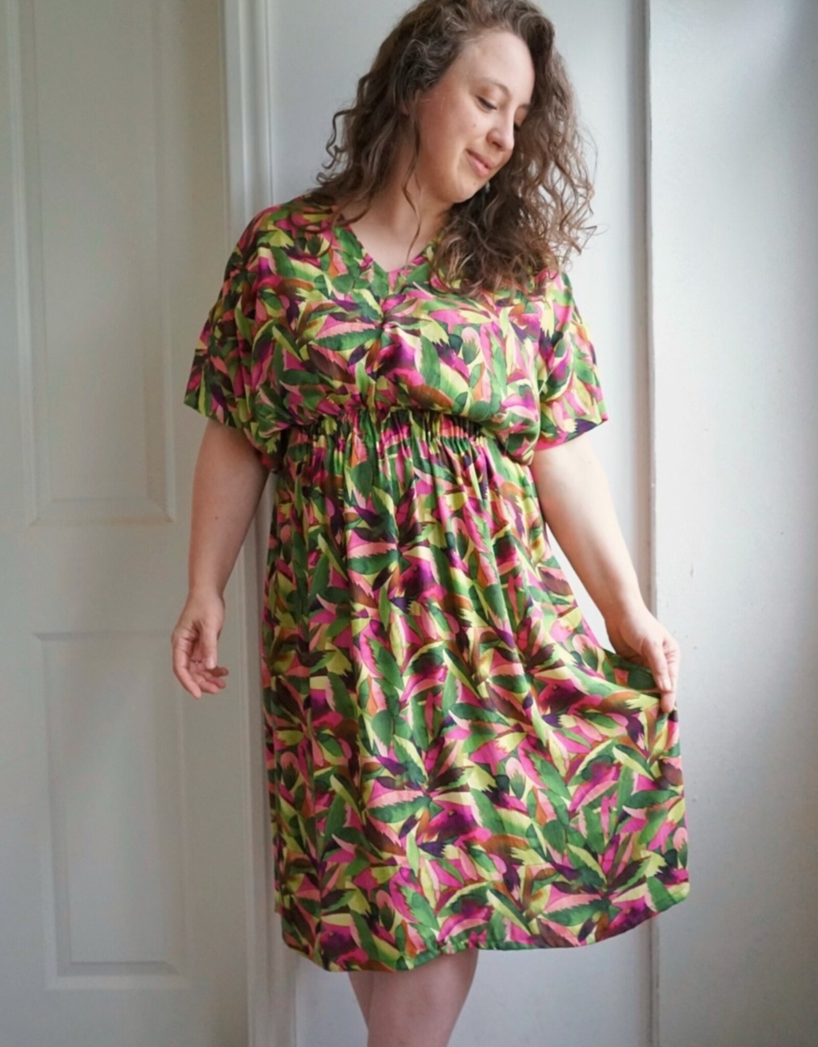 Viscose multicolor bladerprint Amazonas