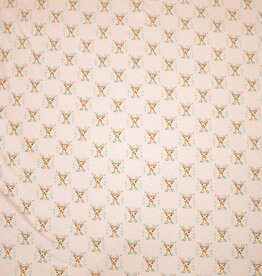 Katoenjersey Boho Reh retro hertjes