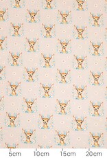 Katoenjersey Boho Reh retro hertjes