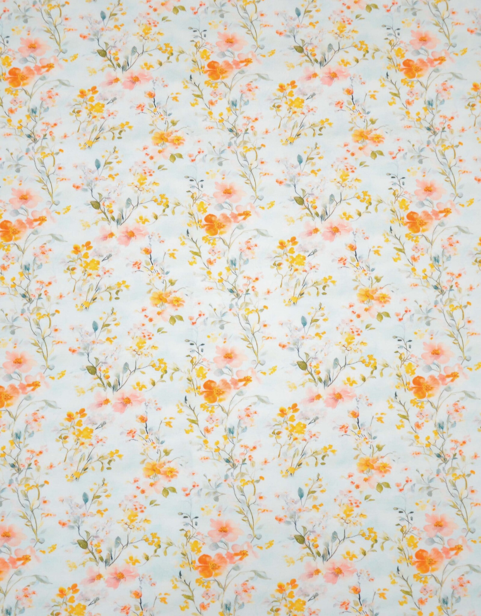 Katoenjersey pastel gebloemd Insa