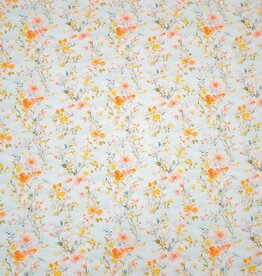 Katoenjersey pastel gebloemd Insa