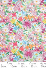 Katoenjersey felgebloemd Image