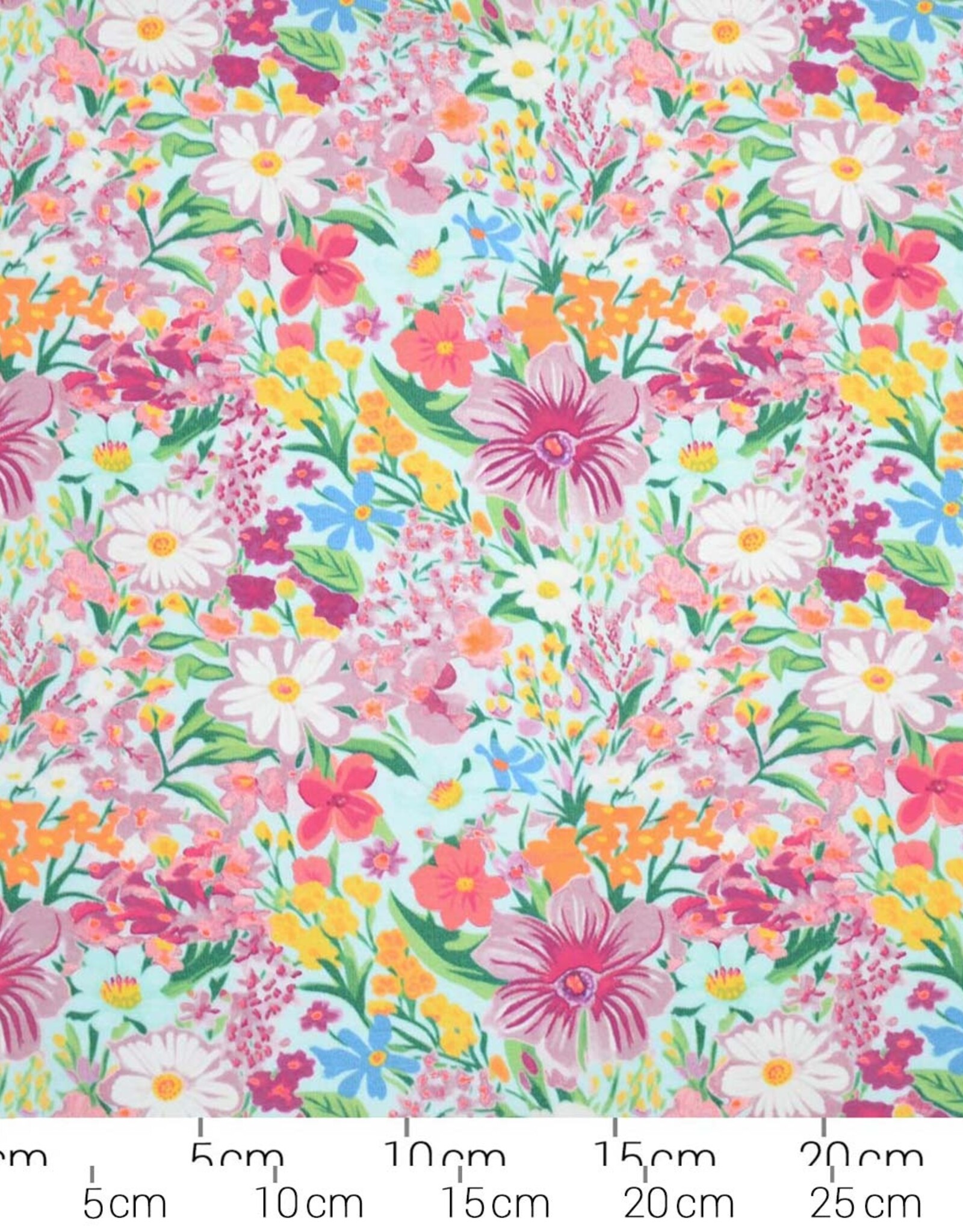 Katoenjersey felgebloemd Image