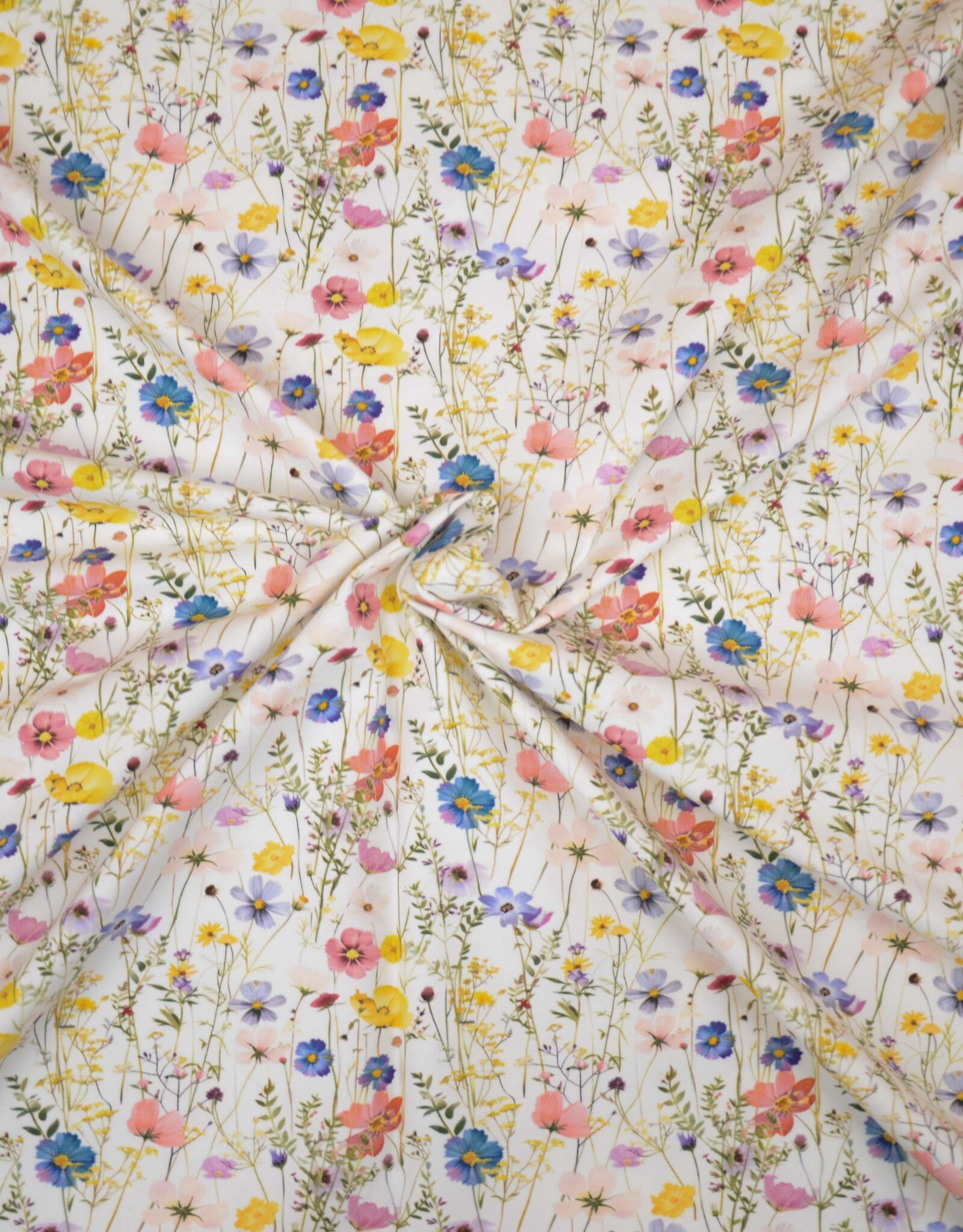 Katoenjersey weidebloemen Leni