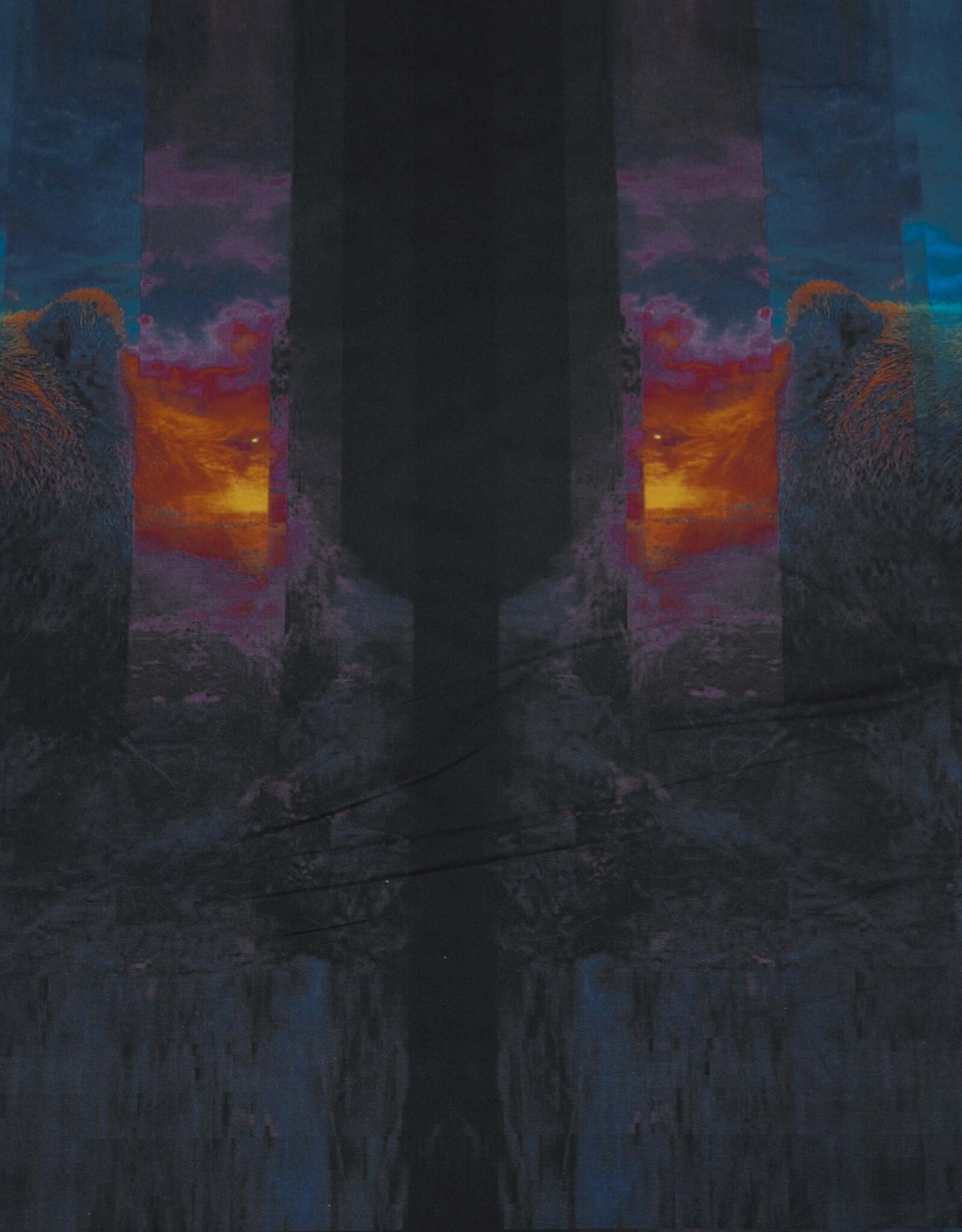 Paneel jersey Bruno bruine beer 110x150cm