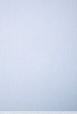 Oxford gestreept katoen lichtblauw/wit