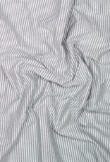 Oxford gestreept katoen zwart/wit