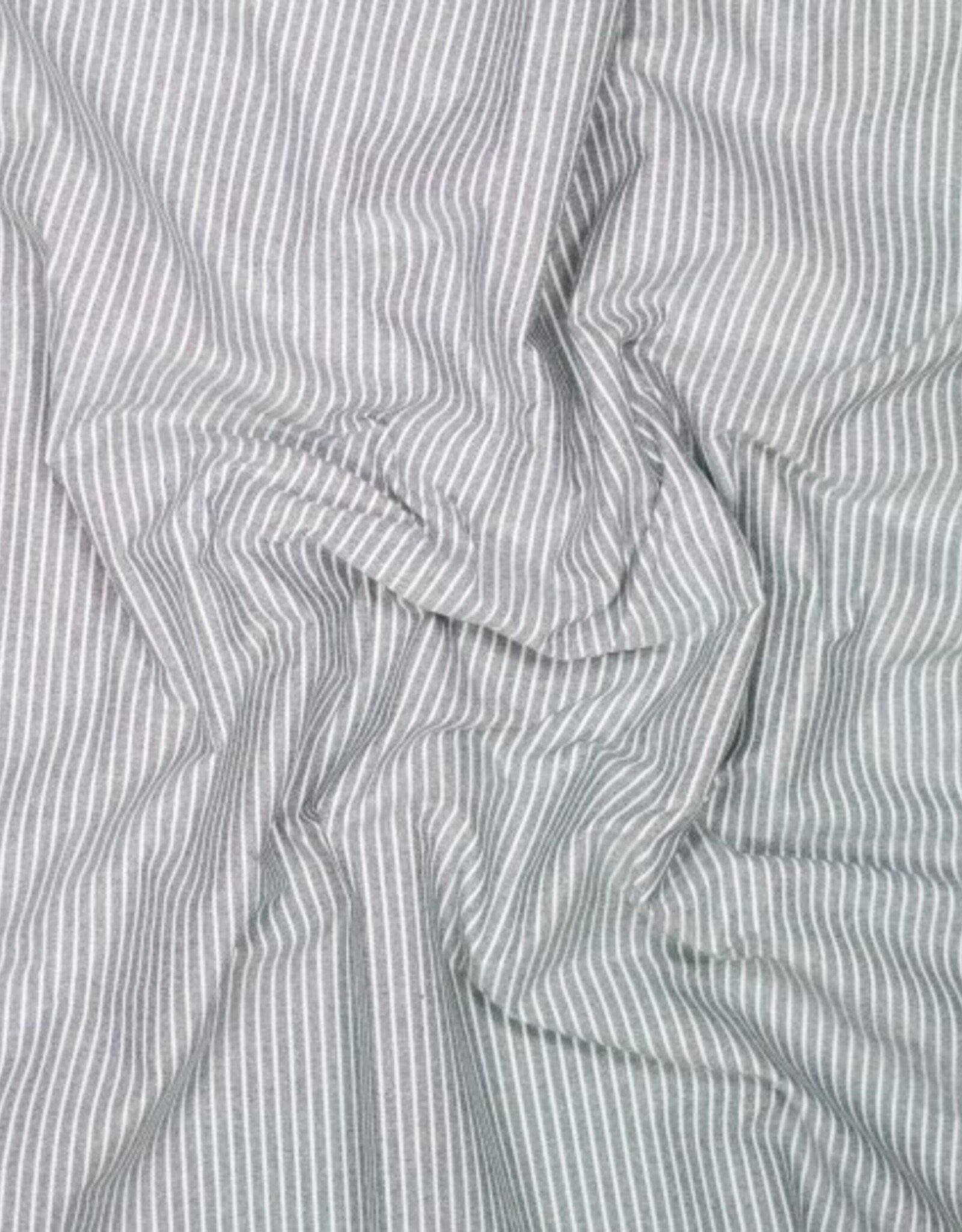 Oxford gestreept katoen zwart/wit