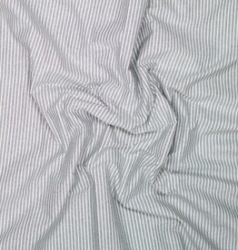 Oxford gestreept katoen zwart/wit