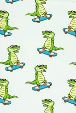 Katoenjersey skating croco krokodil wit