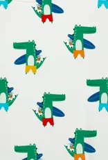 Katoenjersey surfing croco krokodil mint