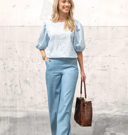 Zomerjeans katoen denim lichtblauw