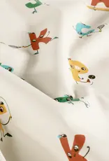 Katoen poplin sportieve alfabet letters