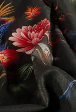 Canvas digitaal bedrukt vogels en bloemen