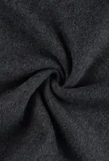 Katoen fleece organic antraciet  melange