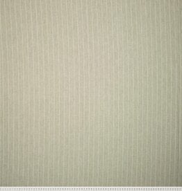 Linnenmengsel met krijtgestreep olijf