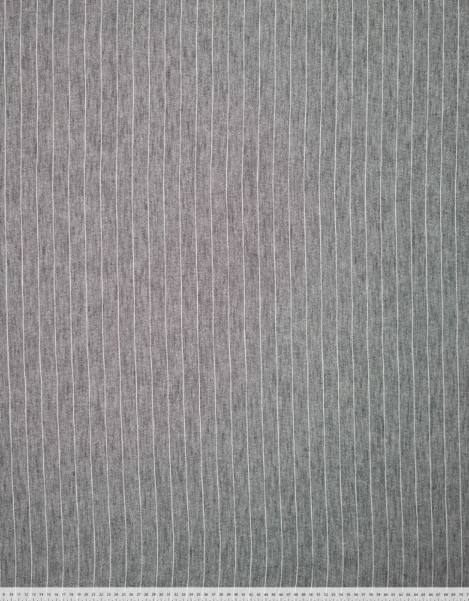 Linnenmengsel met krijtgestreep zwart