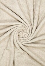 Geribbeld breisel beige