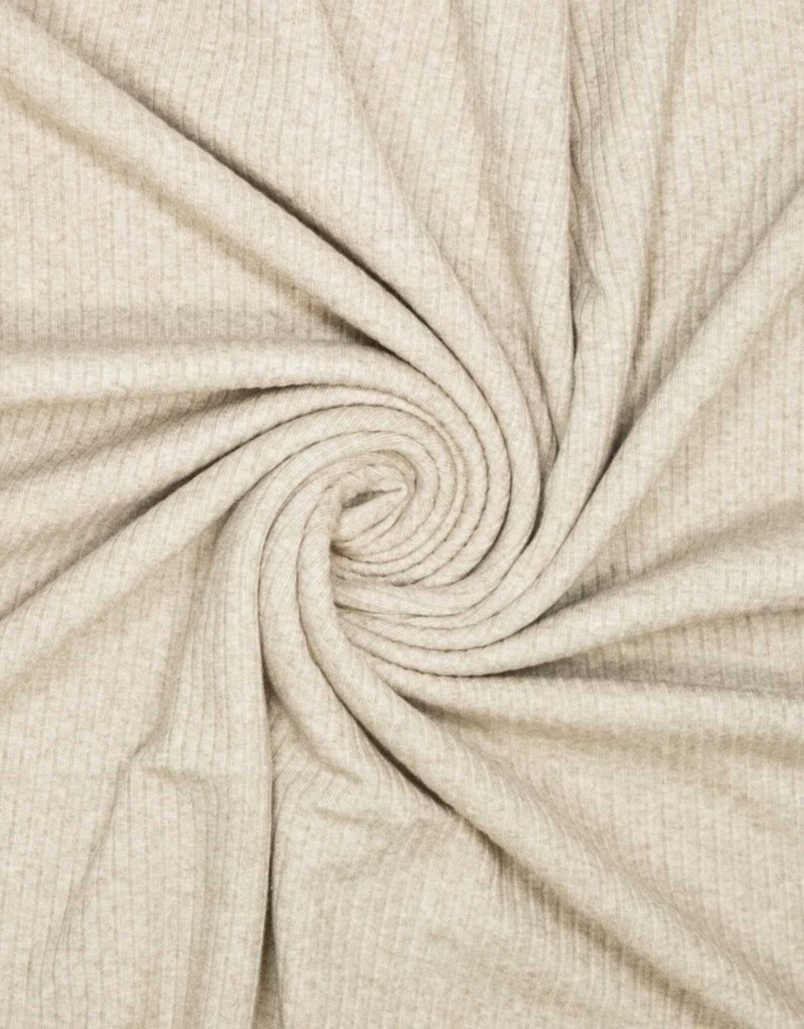 Geribbeld breisel beige