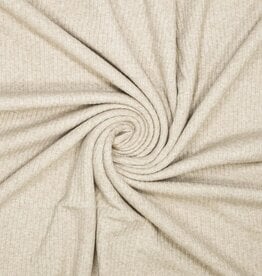 Geribbeld breisel beige