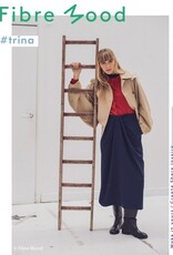 Gabardine twill zwarte draad marine blauw - FM