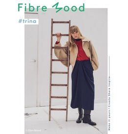 Gabardine twill zwarte draad marine blauw - FM Trina