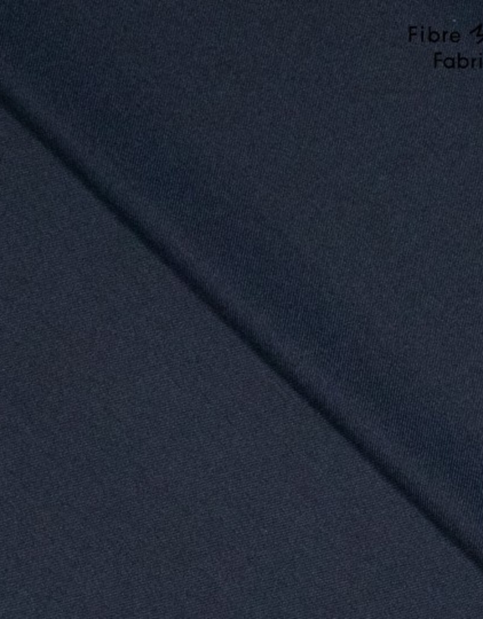 Gabardine twill zwarte draad marine blauw - FM