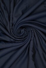 Gabardine twill zwarte draad marine blauw - FM