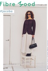 Gabardine twill zwarte draad bordeau - FM