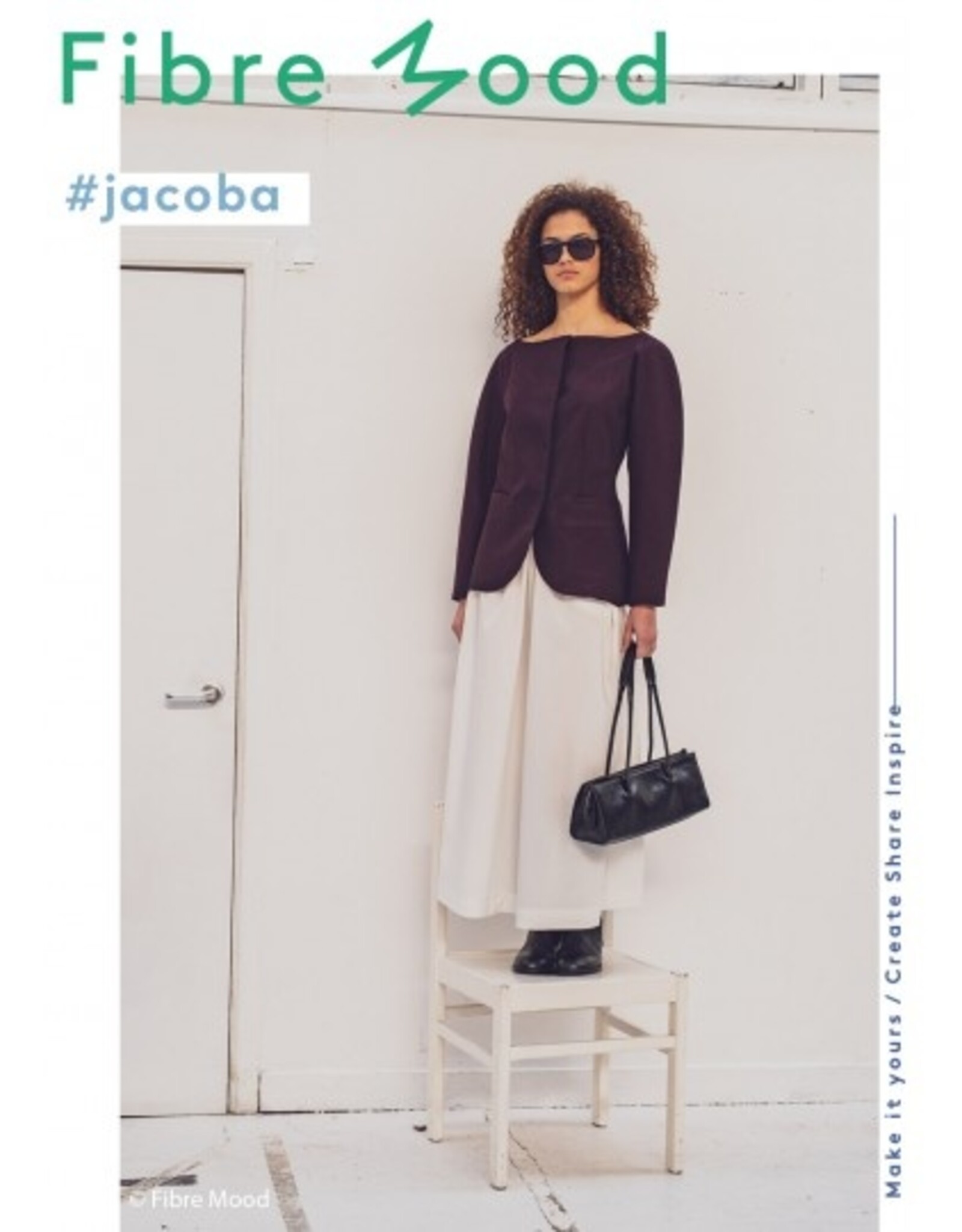 Gabardine twill zwarte draad bordeau - FM