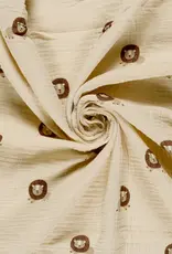 Mousseline zand qjute lions