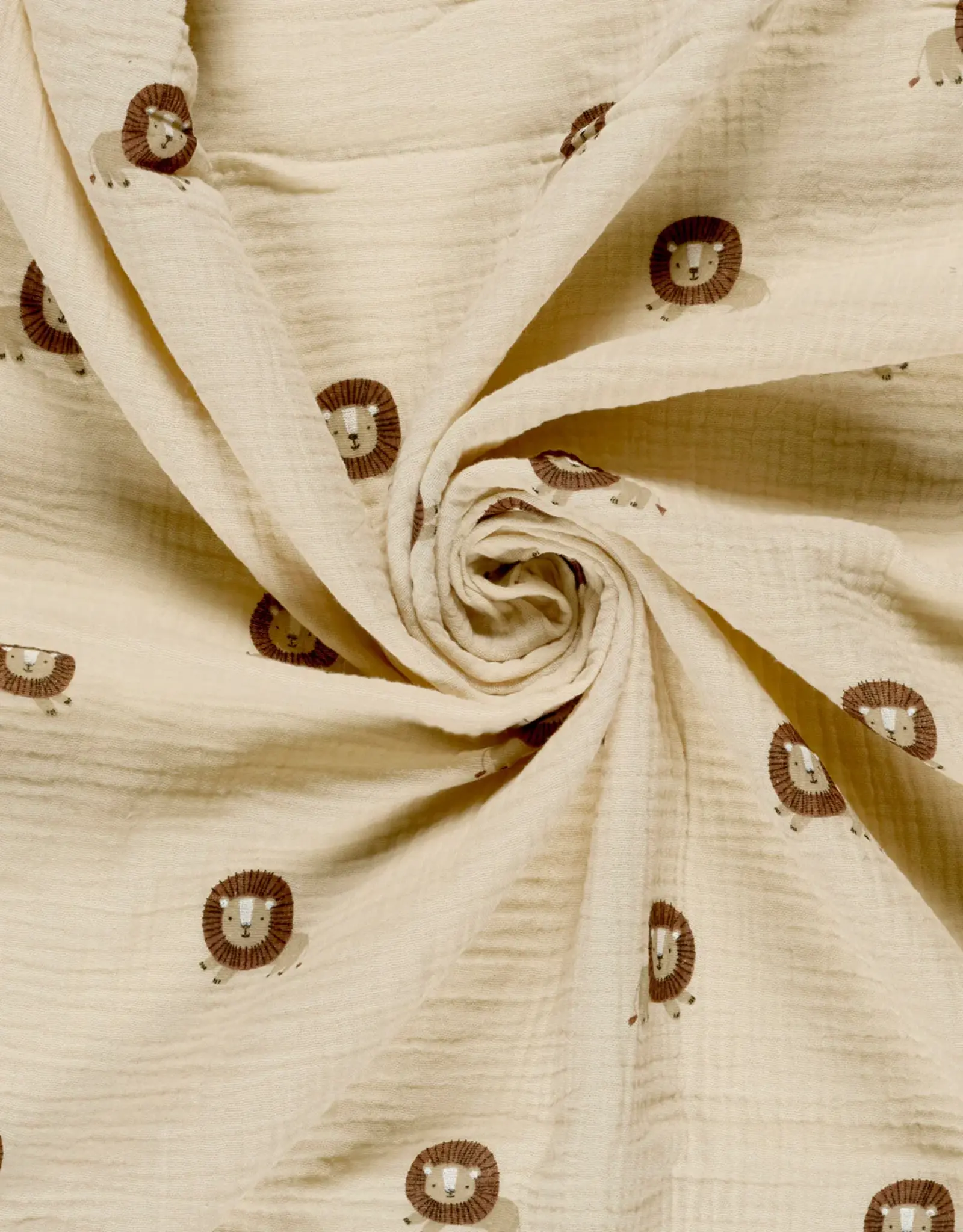 Mousseline zand qjute lions