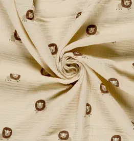 Mousseline zand qjute lions