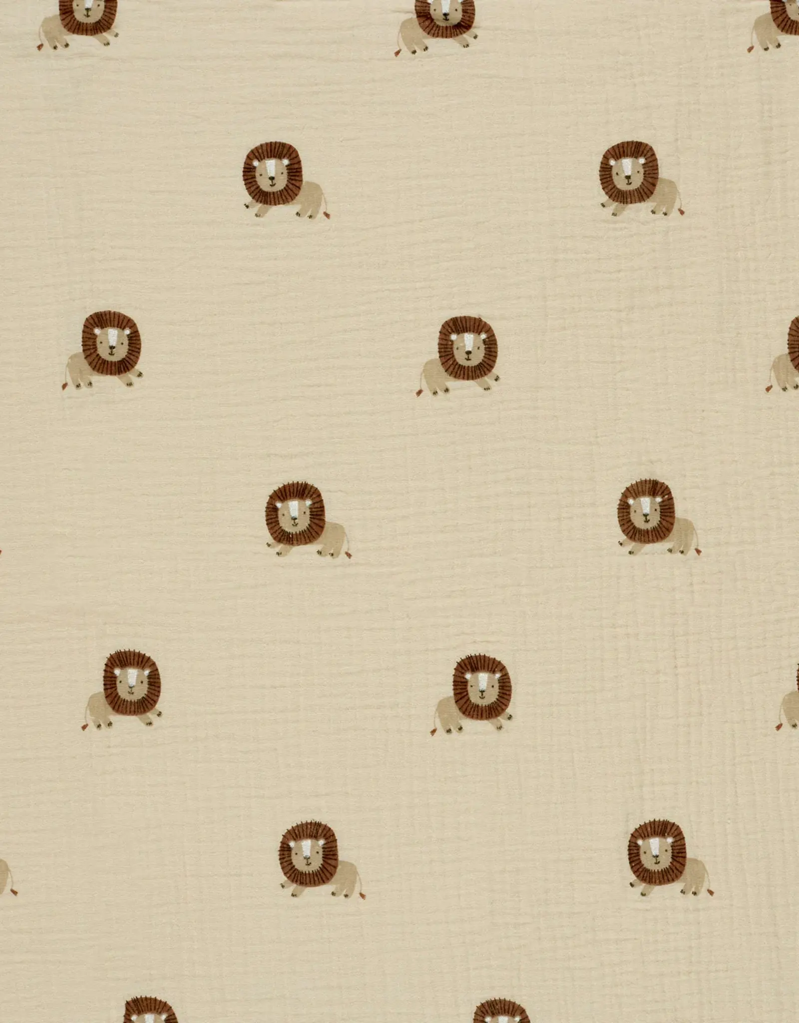 Mousseline zand qjute lions