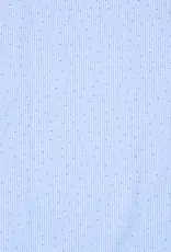 Gestreept katoen blauw/wit met zilver studs