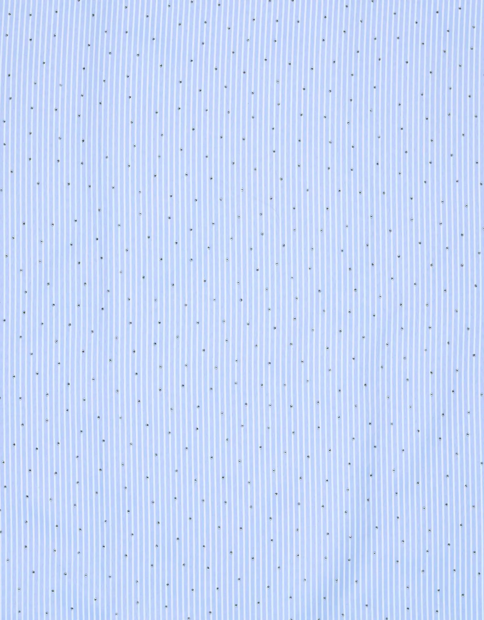 Gestreept katoen blauw/wit met zilver studs