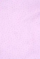 Gestreept katoen roze/wit met zilver studs