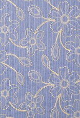 Gestreept katoen jeans met broderie ecru