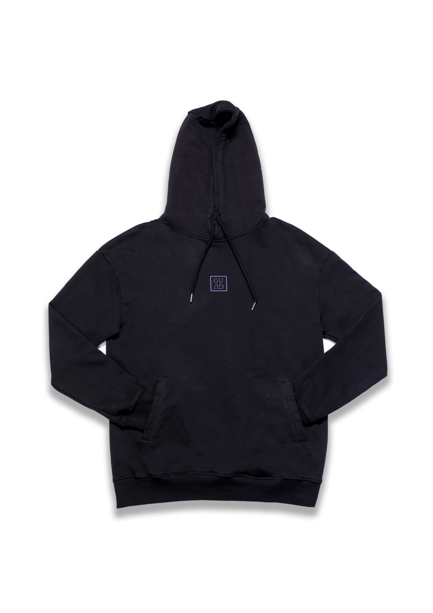 GU Oversized Hoodie Black - Giuliano Uomo