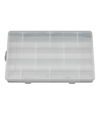 FENICAL Clearn Plastic Jewelry Organizer Box 28-Grid Storage
