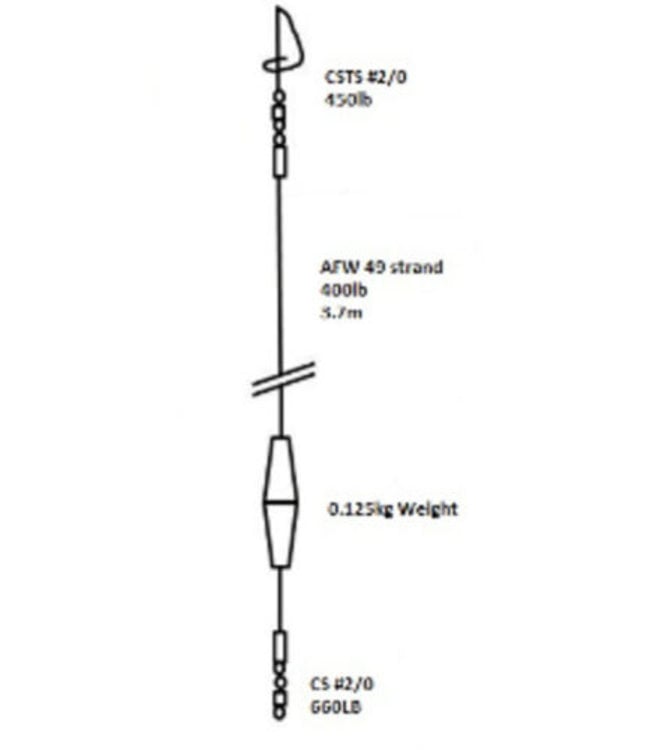 Cox & Rawle Nylon Rubbing Leader 300lbs