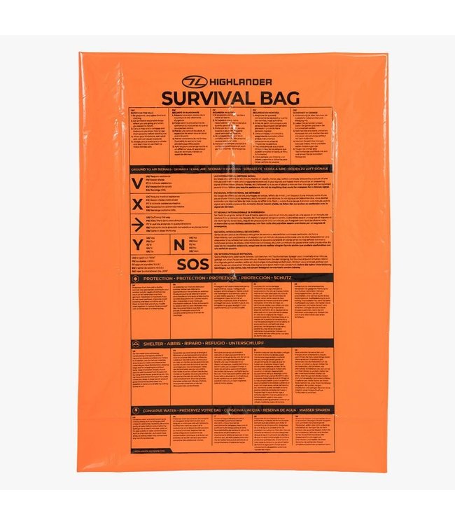 Highlander Double Survival Bivi Bag Orange