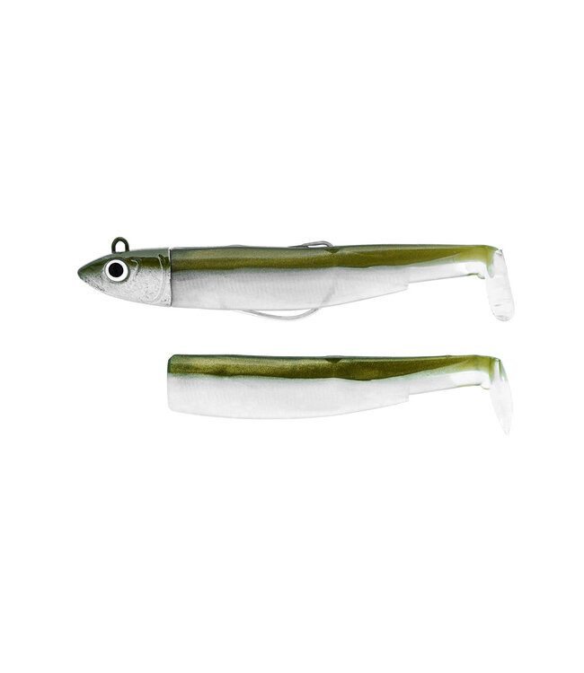Leurres FIIISH Black Minnow No.2 - 9 Cm - 3 Corps - Couleur Kaki Pailleté - Pour La Pêche Sportive