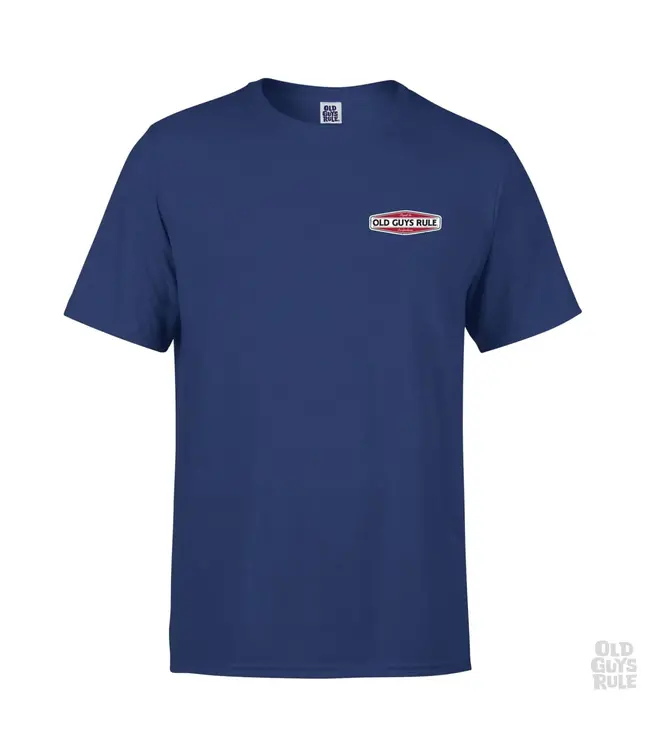 Old Guys Rule T-Shirt. Aged to Perfection II Metro Blue T Shirt