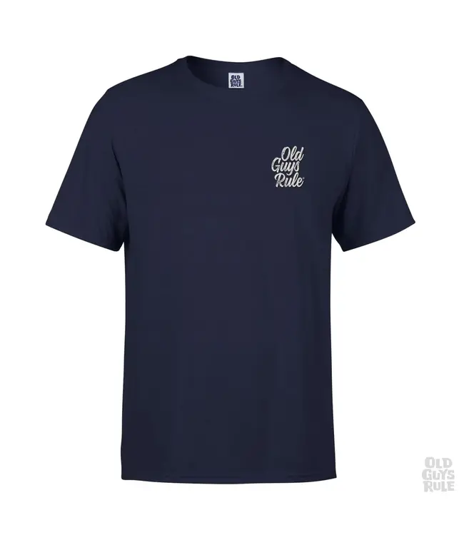Old Guys Rule T-Shirt. It Took Decades Navy