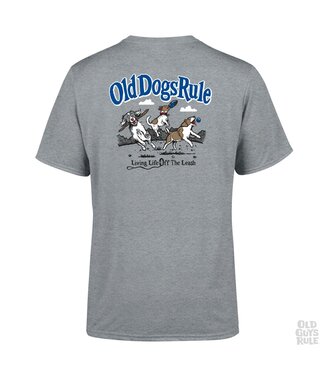 Old Guys Rule Old Dogs Rule Sports Grey T Shirt
