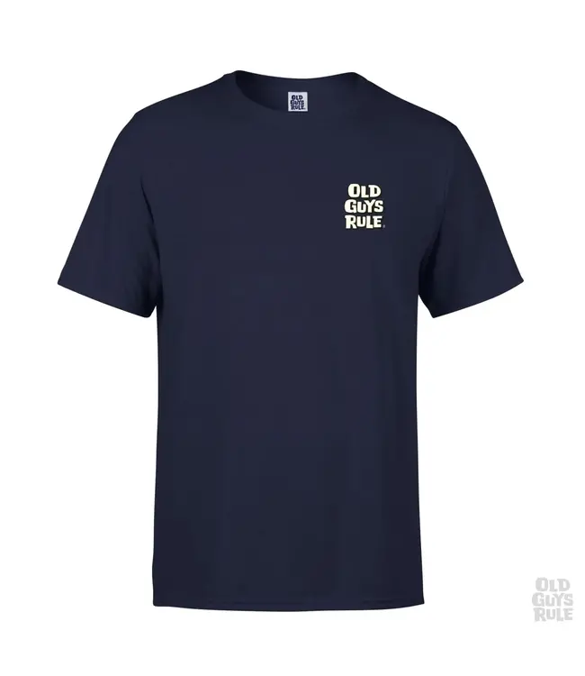 Old Guys Rule T-Shirt. Parking Lot III Navy T Shirt