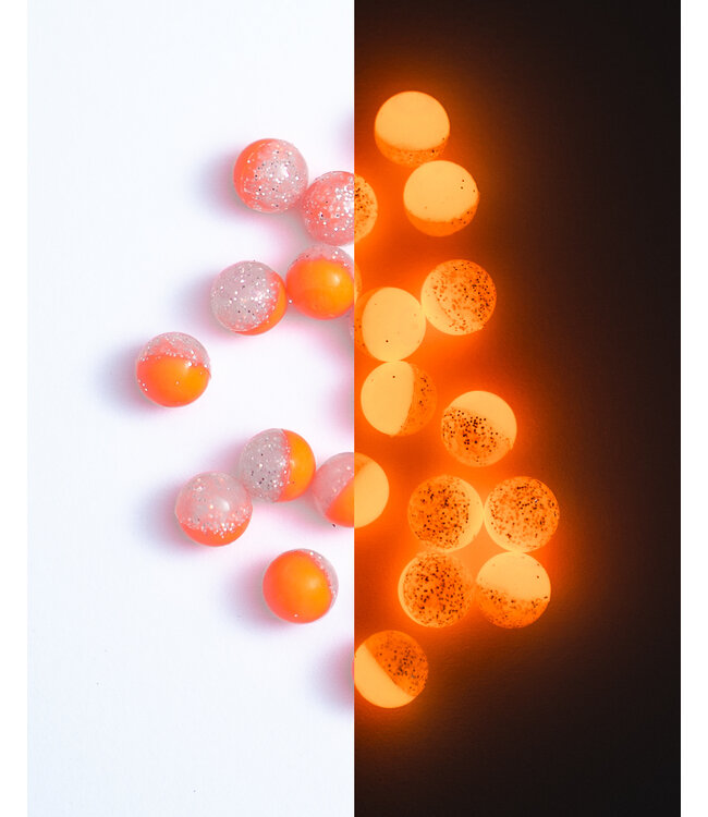 Hi-Vis Duo Round Glow Beads 6mm